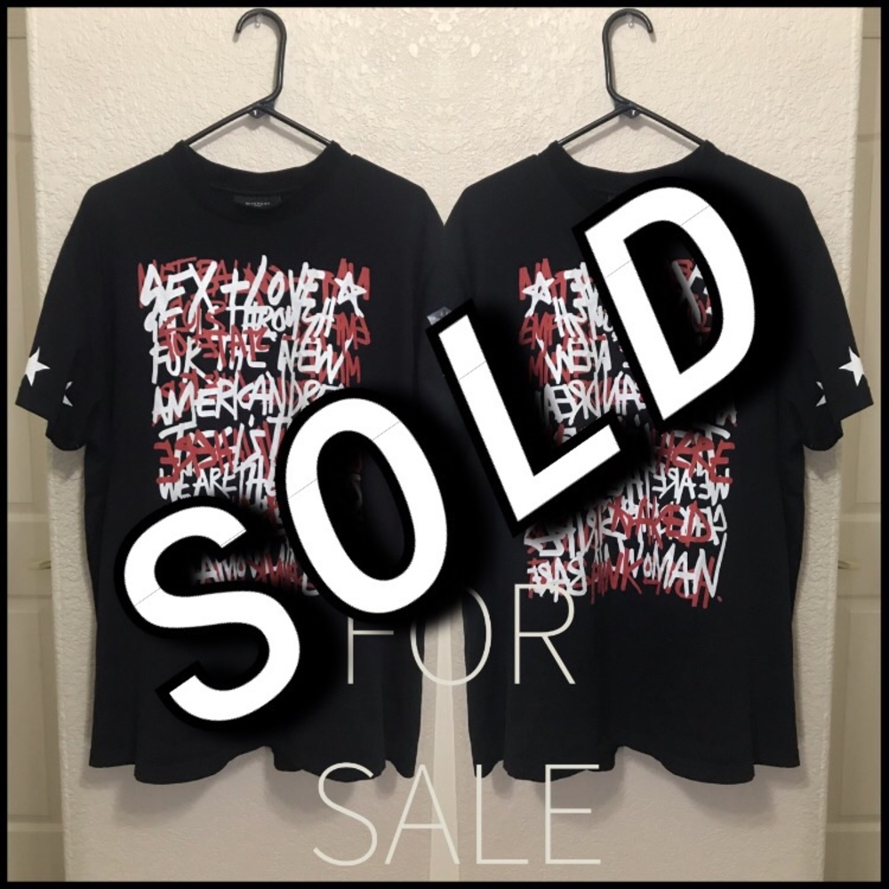 **SOLD Givenchy graffiti print t shirt